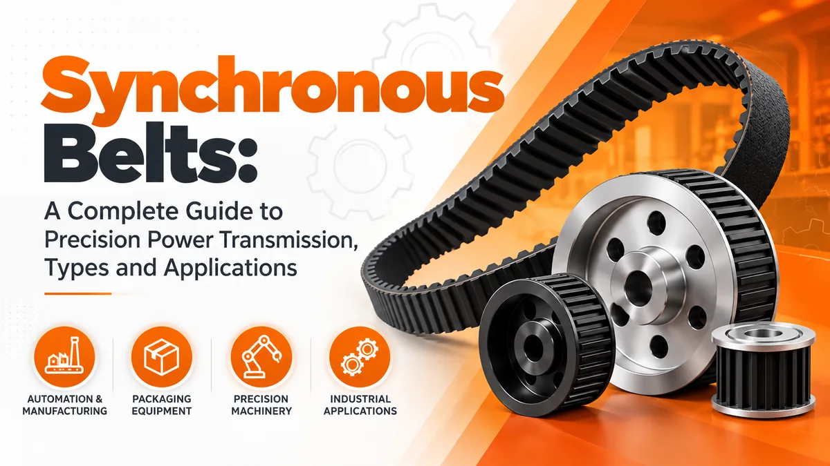 Synchronous belts and toothed pulleys for precision power transmission, with applications in automation, packaging, precision machinery, and industrial equipment.