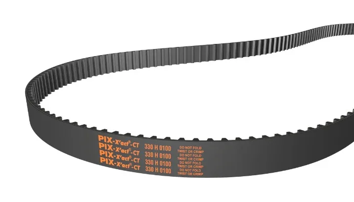 Timing belts with precision-moulded teeth for reliable power transmission in industrial machinery applications